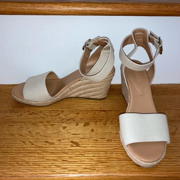 Tan Jcrew espadrille wedges - Picture 2 of 9